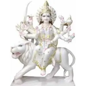 Marble Durga Statue 